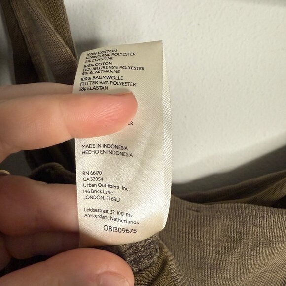 Free People Women's Brown Boulevard Tie Straps Tank Top - Size XS Extra Small - Picture 5 of 6